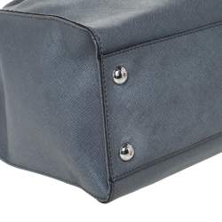 Pre Owned MICHAEL Michael Kors Grey Leather Large Hamilton North South Tote