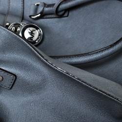 Pre Owned MICHAEL Michael Kors Grey Leather Large Hamilton North South Tote