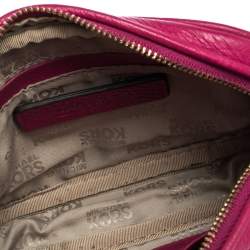 مملوكة مسبقًا MICHAEL Michael Kors Magenta Leather Crossbody Bag