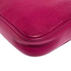 مملوكة مسبقًا MICHAEL Michael Kors Magenta Leather Crossbody Bag