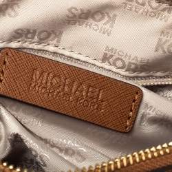 Pre Owned حقيبة مايكل مايكل كورس "ميني توواي" جلد بني فاتح