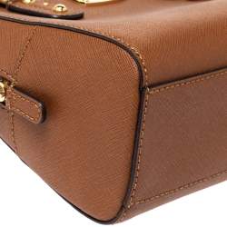 Pre Owned حقيبة مايكل مايكل كورس "ميني توواي" جلد بني فاتح