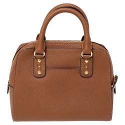 Pre Owned حقيبة مايكل مايكل كورس "ميني توواي" جلد بني فاتح