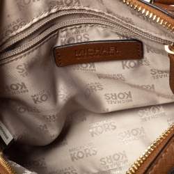Pre Owned حقيبة مايكل مايكل كورس "ميني توواي" جلد بني فاتح