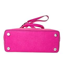 Pre Owned حقيبة مايكل مايكل كورس "سيندي دوم" جلد فوشيا