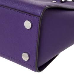 مملوكة مسبقًا حقيبة مايكل مايكل كورس "سيلما" متوسطة جلد بنفسجي