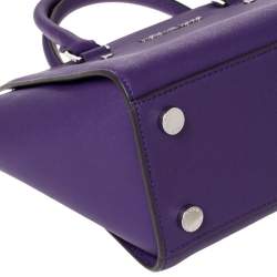 مملوكة مسبقًا حقيبة مايكل مايكل كورس "سيلما" متوسطة جلد بنفسجي