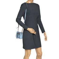 Pre Owned حقيبة كروس مايكل مايكل كورس "ميني هاميلتون" جل دأزرق سماوي