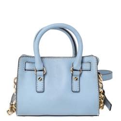 Pre Owned حقيبة كروس مايكل مايكل كورس "ميني هاميلتون" جل دأزرق سماوي