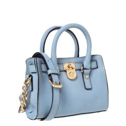 Pre Owned حقيبة كروس مايكل مايكل كورس "ميني هاميلتون" جل دأزرق سماوي