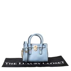 Pre Owned حقيبة كروس مايكل مايكل كورس "ميني هاميلتون" جل دأزرق سماوي