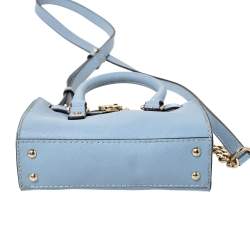 Pre Owned حقيبة كروس مايكل مايكل كورس "ميني هاميلتون" جل دأزرق سماوي