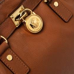 Pre Owned MICHAEL Michael Kors Tan Leather Hamilton Tote