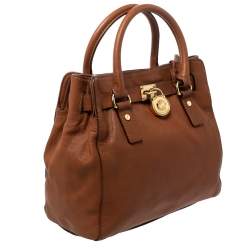 Pre Owned MICHAEL Michael Kors Tan Leather Hamilton Tote