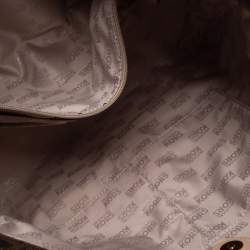 مملوكة مسبقًا Michael Michael Kors Brown Coated Canvas and Leather Lilly Chain Tote