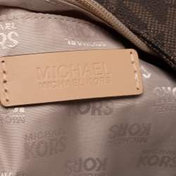 مملوكة مسبقًا Michael Michael Kors Brown Coated Canvas and Leather Lilly Chain Tote