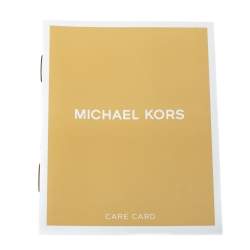 Pre Owned Michael Kors Tri Color Monogram Coated Canvas and Leather Kinsley Top Handle Bag