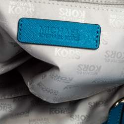 Pre Owned حقيبة يد مايكل كورس جلد جيت سيت نورث ساوث زرقاء