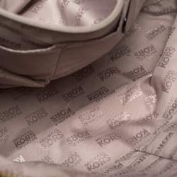 Pre Owned MICHAEL Michael Kors Burgundy Leather Top-zip Jet Set Tote