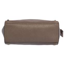 Pre Owned Michael Michael Kors Brown Studded Leather Selma Crossbody Bag