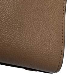 Pre Owned Michael Michael Kors Khaki Leather Medium Harper Satchel 