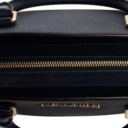 Pre Owned Michael Michael Kors Blue Leather Medium Selma Satchel