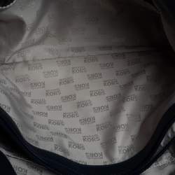 مملوكة مسبقًا حقيبة يد مايكل مايكل كورس جلد أزرق بيدين