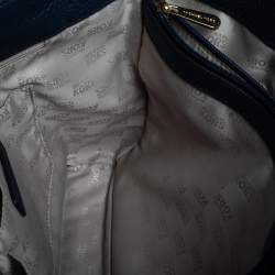 مملوكة مسبقًا حقيبة يد مايكل مايكل كورس جلد أزرق بيدين