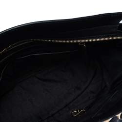 Pre Owned MICHAEL Michael Kors Black Leather Medium Selma Studded Tote