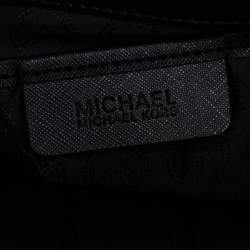 Pre Owned MICHAEL Michael Kors Black Leather Medium Selma Studded Tote