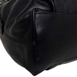 Pre Owned حقيبة مايكل مايكل كورس "بيدفورد" ساتشيل مرصعة جلد أسود