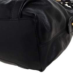 Pre Owned حقيبة مايكل مايكل كورس "بيدفورد" ساتشيل مرصعة جلد أسود