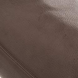 Pre Owned Michael Michael Kors Beige Leather Jet Set Chain Hobo