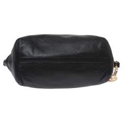 Pre Owned حقيبة كتف مايكل مايكل كورس سلسلة جلد أسود