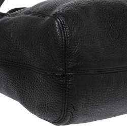 Pre Owned حقيبة كتف مايكل مايكل كورس سلسلة جلد أسود