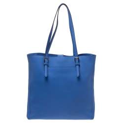 Pre Owned حقيبة يد مايكل مايكل كورس "جيت سيت ترافيل" كبيرة جلد أزرق