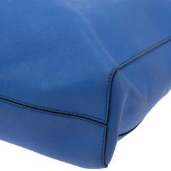 Pre Owned حقيبة يد مايكل مايكل كورس "جيت سيت ترافيل" كبيرة جلد أزرق