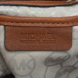 Pre Owned MICHAEL Michael Kors Brown Leather Large Hamilton North South Tote
