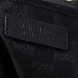 Pre Owned MICHAEL Michael Kors Black Signature Canvas Travel Tote