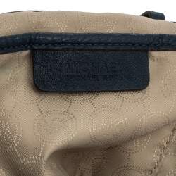 Pre Owned حقيبة هوبو مايكل كورس "ليلي" جلد أزرق كحلي