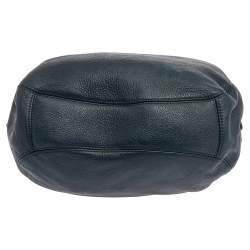 Pre Owned حقيبة هوبو مايكل كورس "ليلي" جلد أزرق كحلي