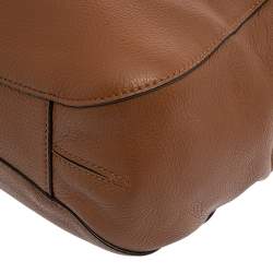Pre Owned MICHAEL Michael Kors Tan Leather Charm Tassel Hobo