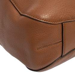 Pre Owned MICHAEL Michael Kors Tan Leather Charm Tassel Hobo
