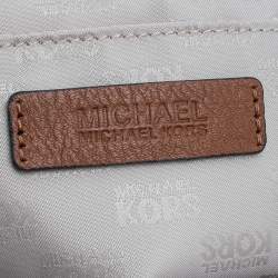 Pre Owned MICHAEL Michael Kors Tan Leather Charm Tassel Hobo