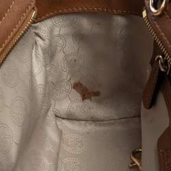 Pre Owned MICHAEL Michael Kors Brown Leather Medium Selma Crossbody Bag 