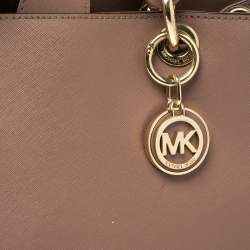 Pre Owned Michael Michael Kors Old Rose Leather Sofia Tote