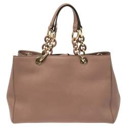 Pre Owned Michael Michael Kors Old Rose Leather Sofia Tote