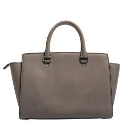 Pre Owned حقيبة مايكل مايكل كورس سيلما جلد رصاصي كبيرة