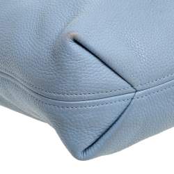 Pre Owned MICHAEL Michael Kors Blue Grained Leather Hobo