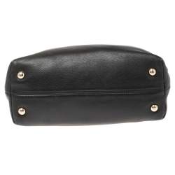 Pre Owned MICHAEL Micheal Kors Black Leather Jet Set Chain Tote